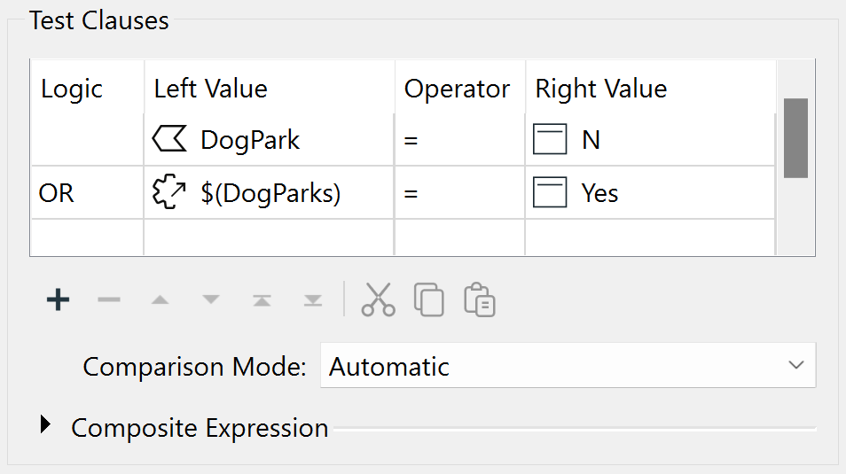 Dog park filtering logic